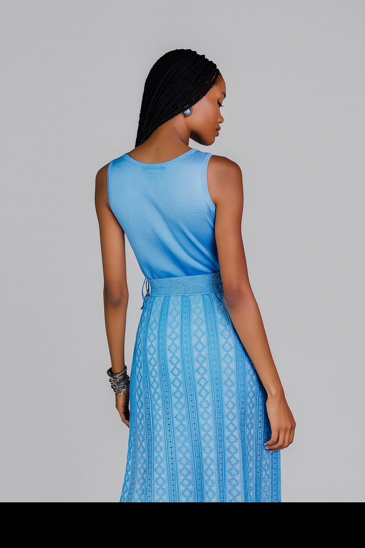 Blue thread blouse