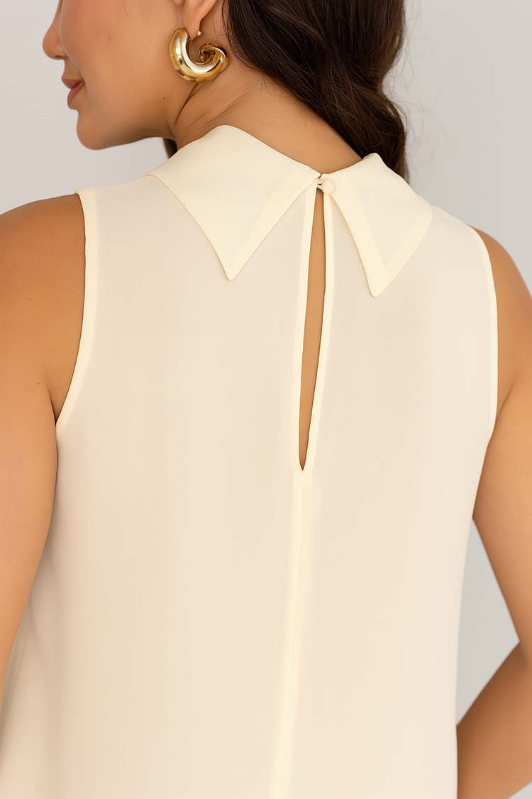 Embroidered V-Neck Blouse with Puff Sleeves