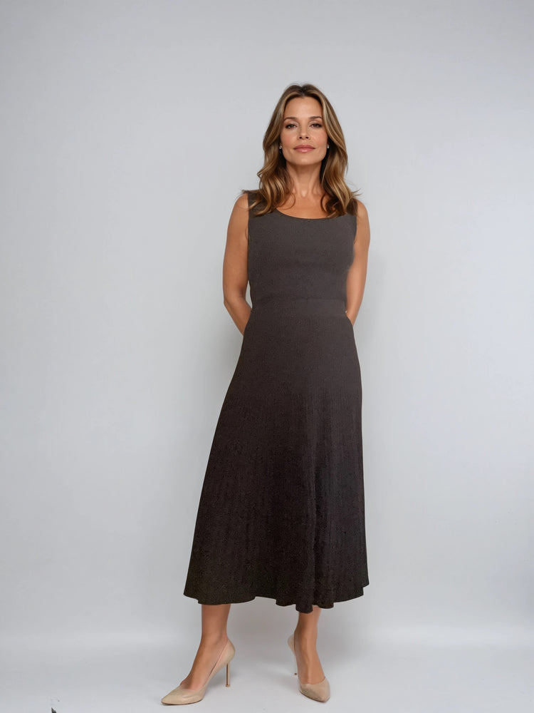 Pleated Knit Skirt